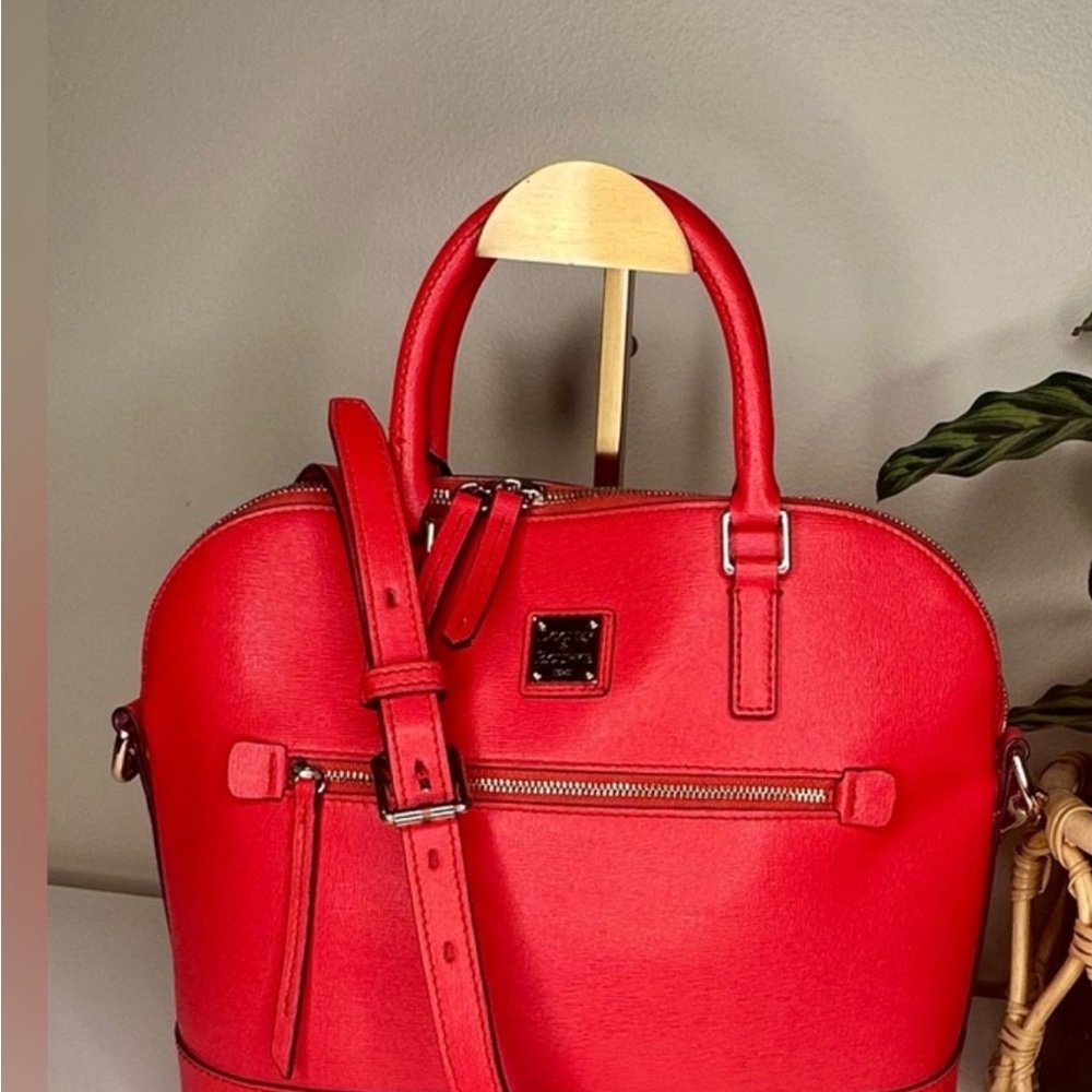 Dooney & Bourke Red Satchel with strap